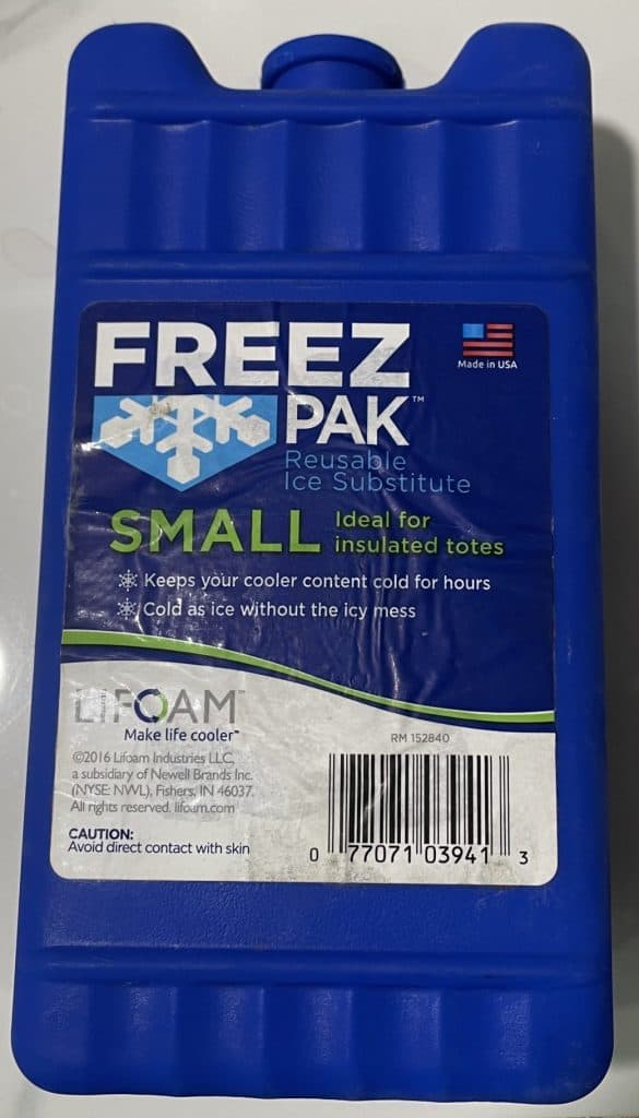 Image of a cold pack for small coolers